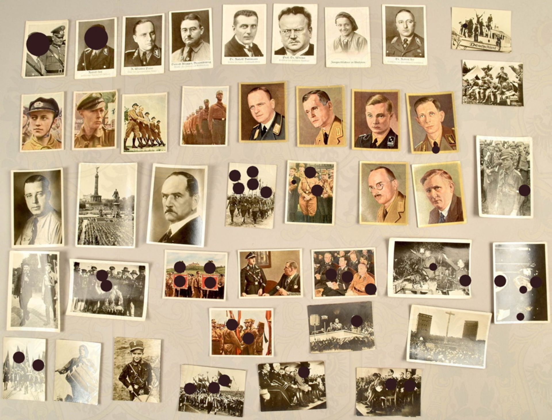 115 Einzelbilder frühe NS-Sammelalben 1933-1934