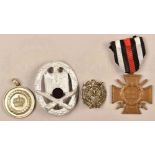 3 German military decorations and 1 shooting badge