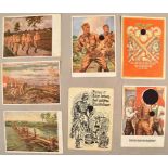 7 German propaganda postcards 1938-1939
