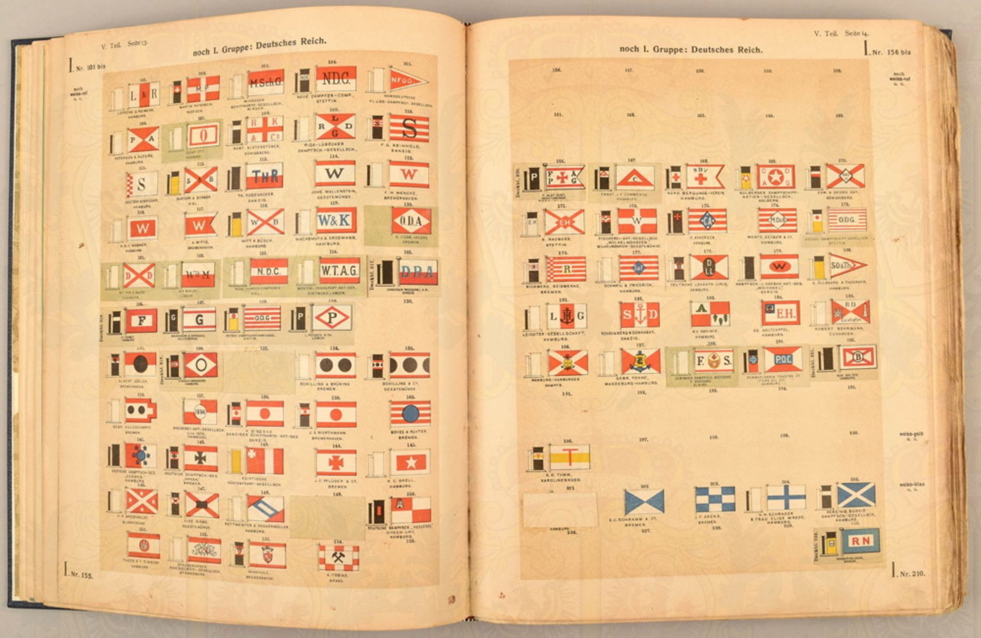 German and International flag book 1905 - Image 3 of 4