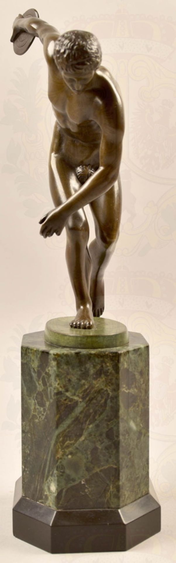 Bronze statuette Discus Thrower about 1935 - Image 2 of 6