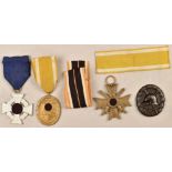 4 German military decorations incl. War Merit Cross 1939
