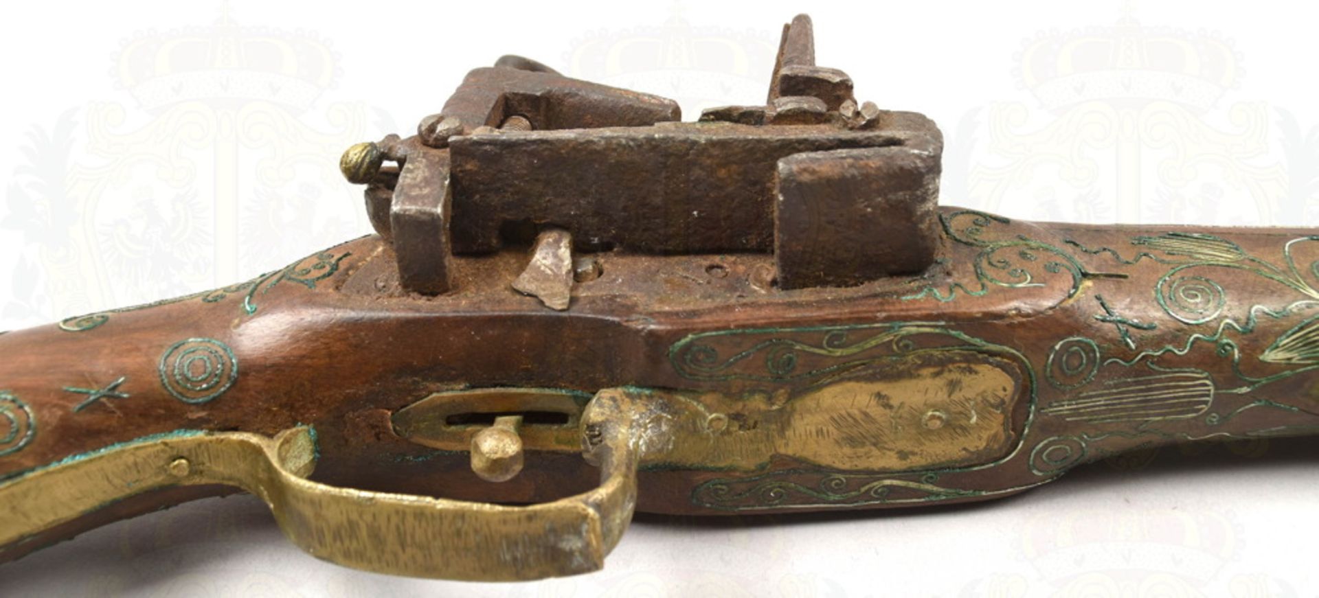 Luxury flintlock rifle about 1860 - Image 4 of 5