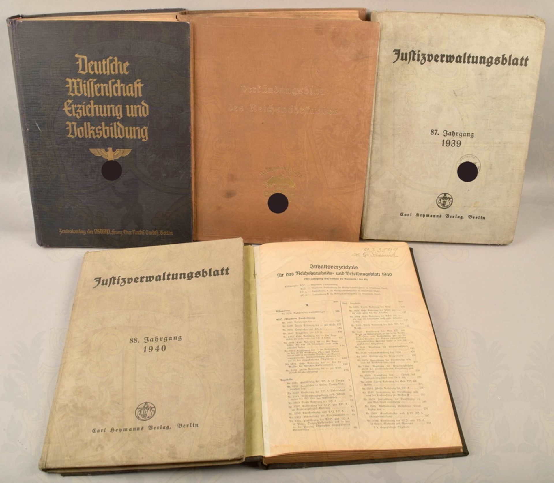 5 Dienstschriften/Verordnungsblätter 1939 und 1940