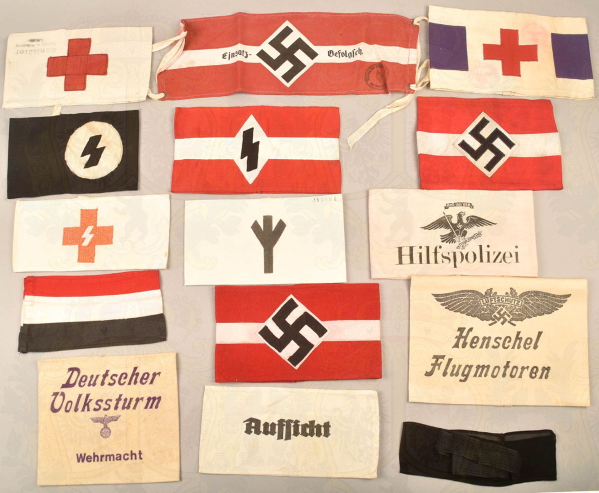 14 different armbands Third Reich - Image 2 of 2