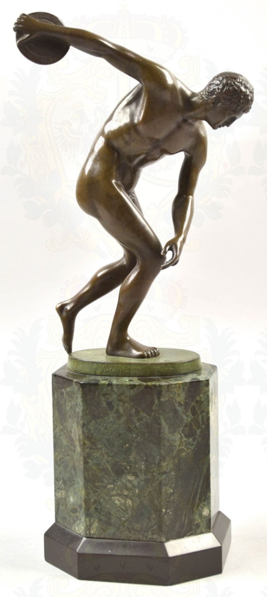 Bronze statuette Discus Thrower about 1935