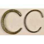 2 antique bracelets/probable Celtic origin
