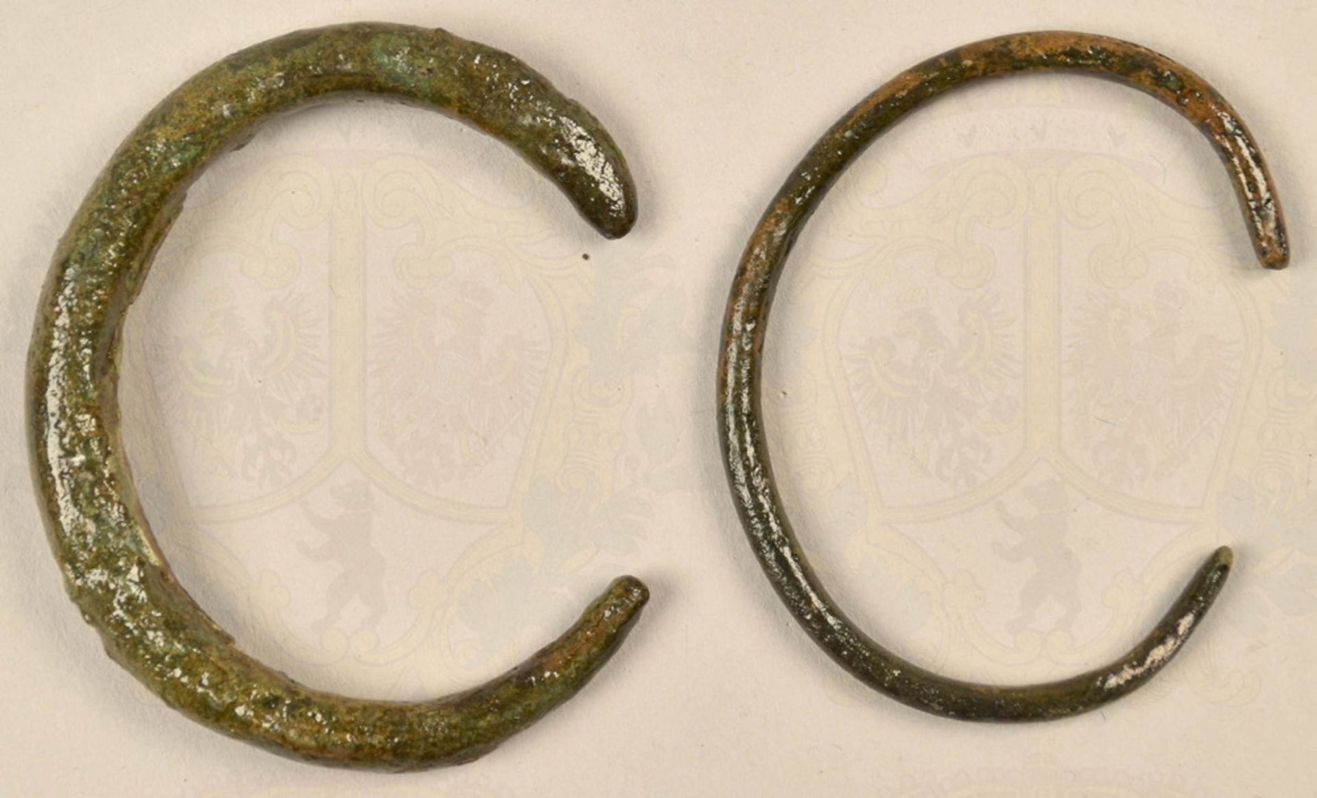2 antique bracelets/probable Celtic origin
