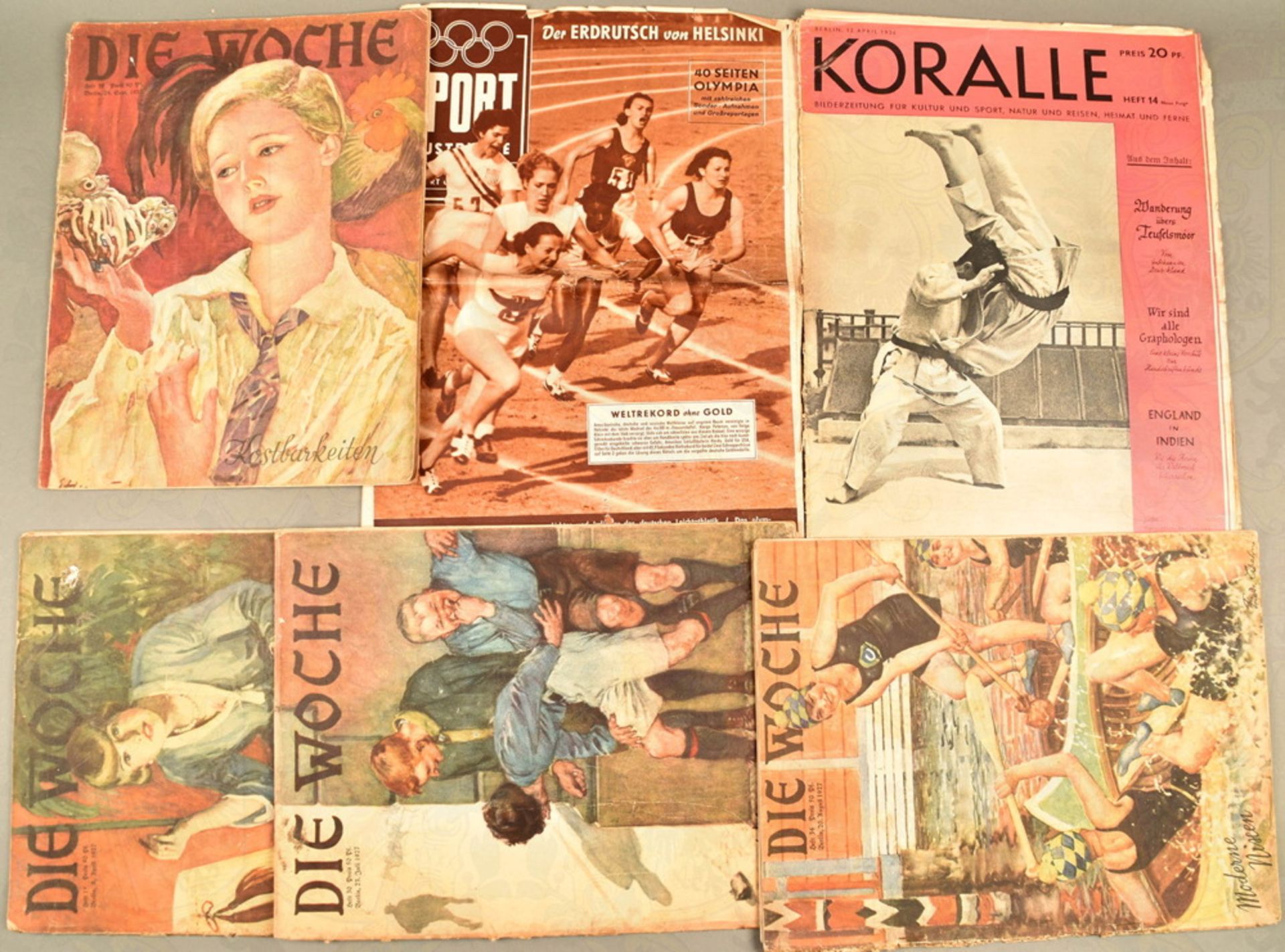 Konvolut Zeitungen 1925-1952