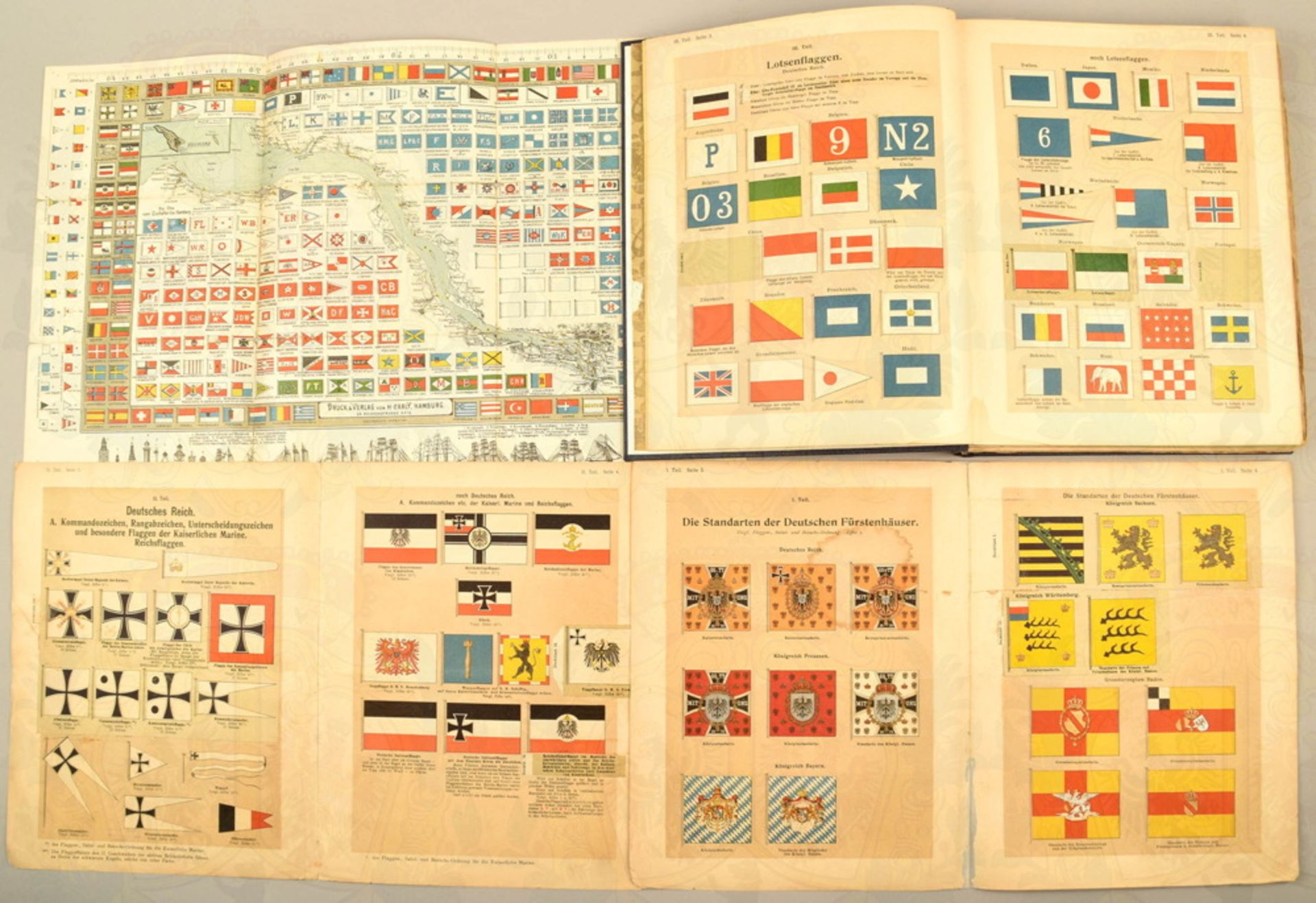 German and International flag book 1905