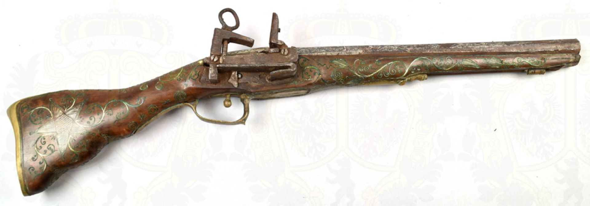 Luxury flintlock rifle about 1860 - Image 2 of 5