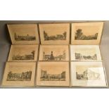 12 lithographies old Berlin views 1880-1900