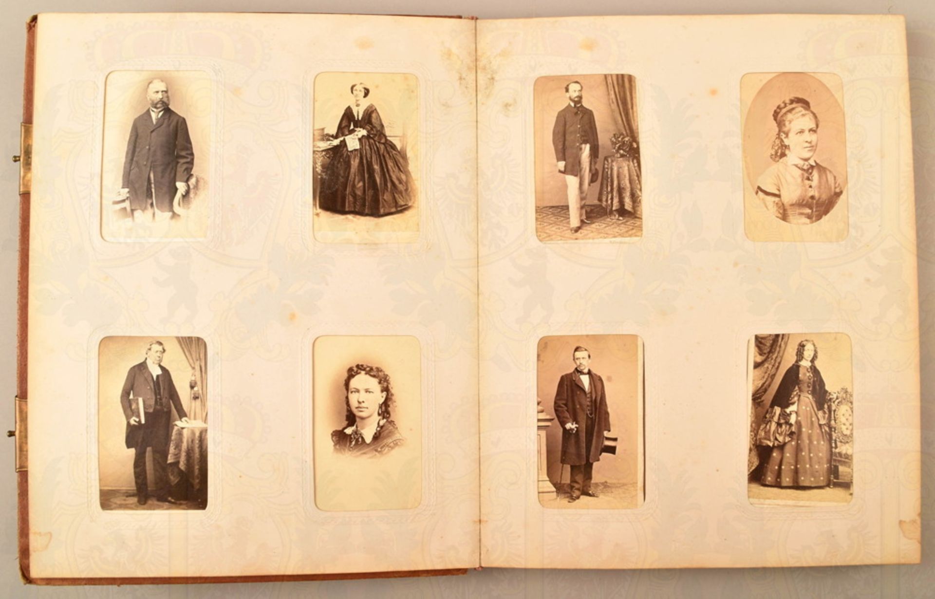 Photo album with 90 studio photographs about 1875-1900 - Image 2 of 3