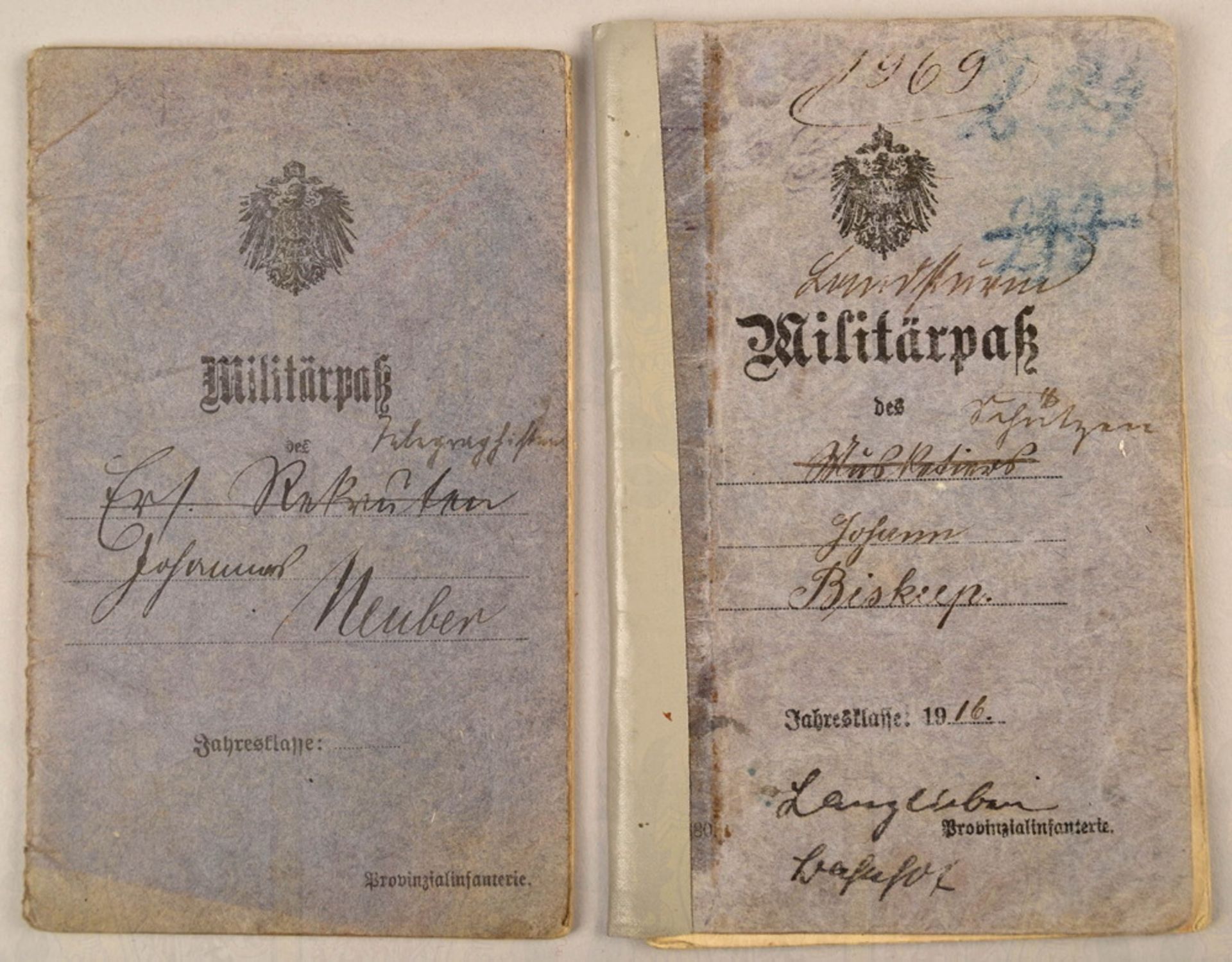 2 German Army service record books 1915-1919 - Image 2 of 2