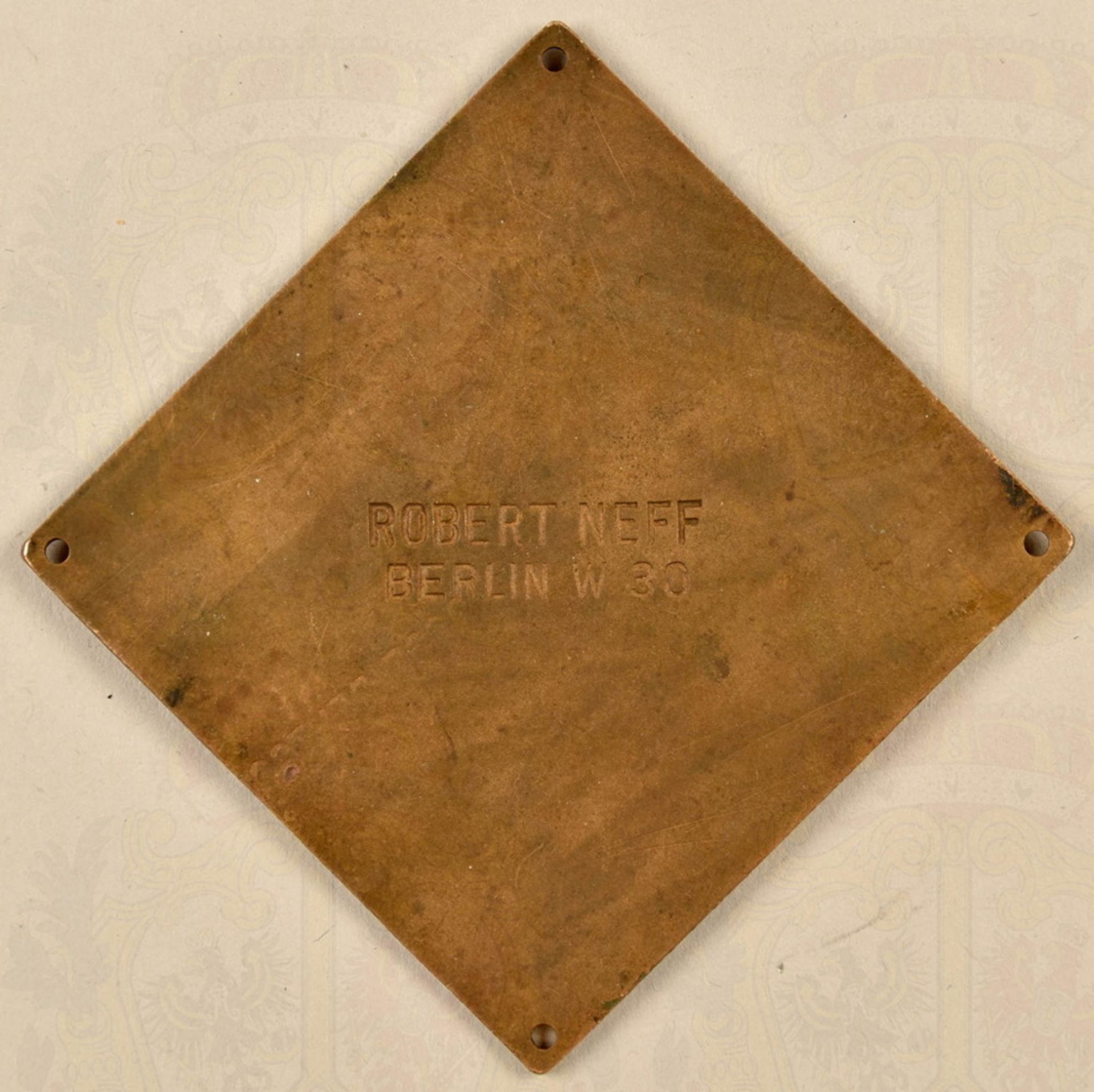 Motorcycle bronze plaque Berlin 1930 - Image 2 of 2