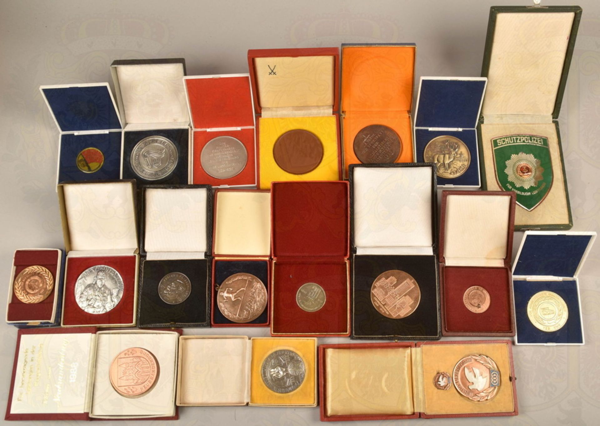 47 military and civilian GDR medals