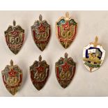 7 Soviet KGB badges