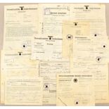 Grouping of NSDAP documents and correspondence 1940/1941