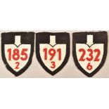 3 Reich Labour Service sleeve badges for enlisted men