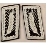 Pair of collar tabs for leaders of the Reich Labour Service