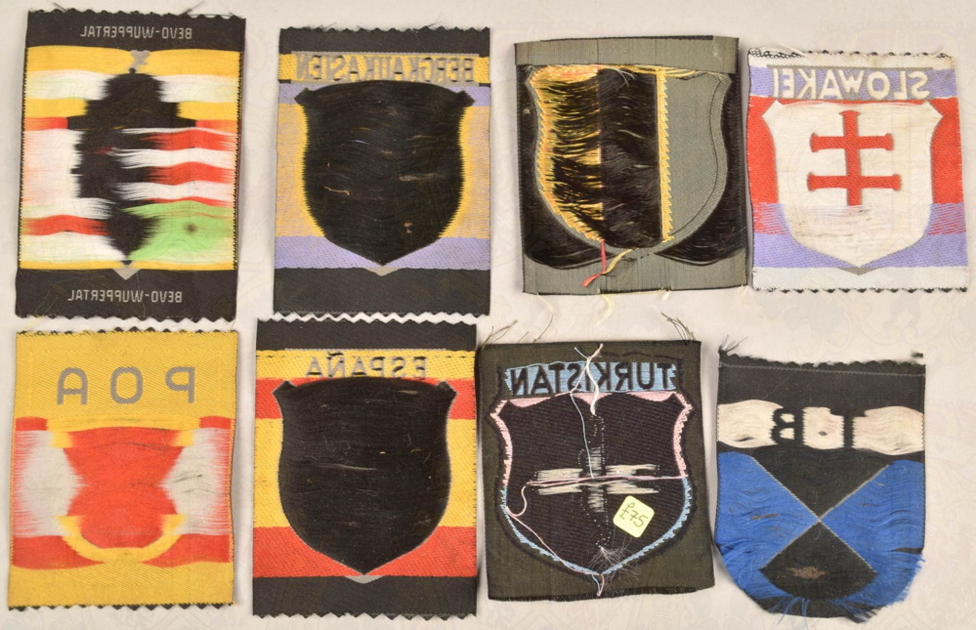 8 sleeve badges voluntary units Waffen-SS - Image 2 of 2