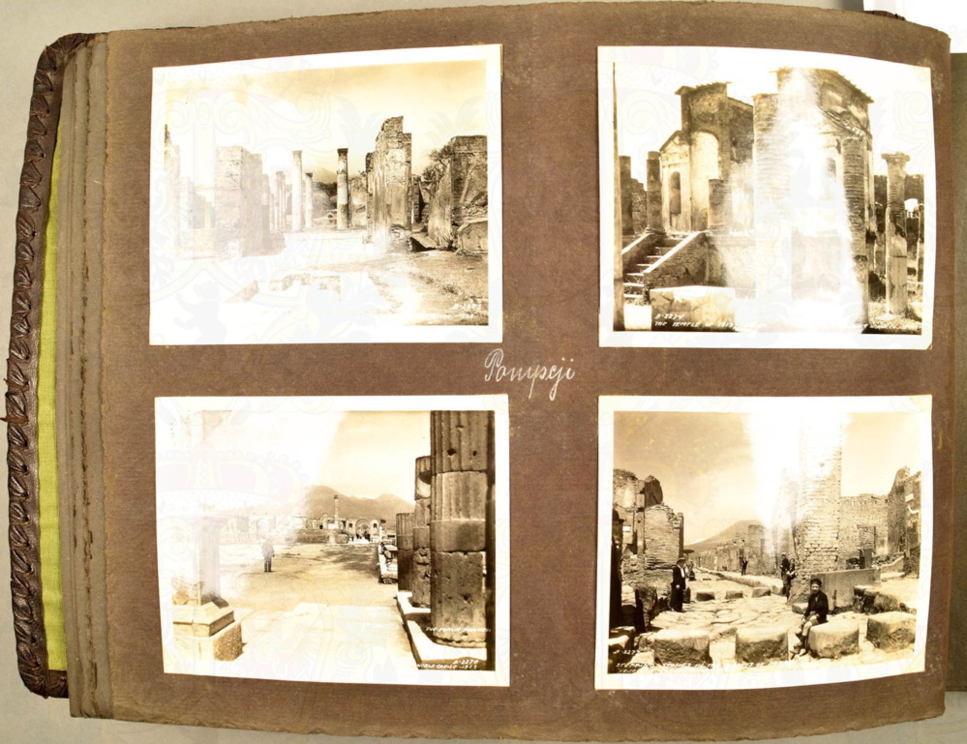 Fotoalbum Weltreise HAPAG-Dampfer Resolute, Januar-April 1928, mit ca. 340 Fotos, Fahrt durch - Image 2 of 9