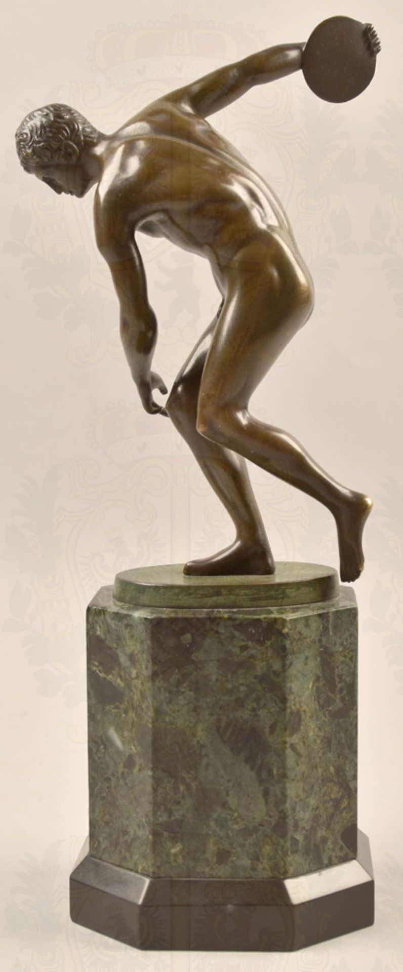Bronze statuette Discus Thrower about 1935 - Image 3 of 6