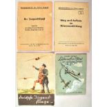 4 Hitler Youth service regulation books 1933-1943