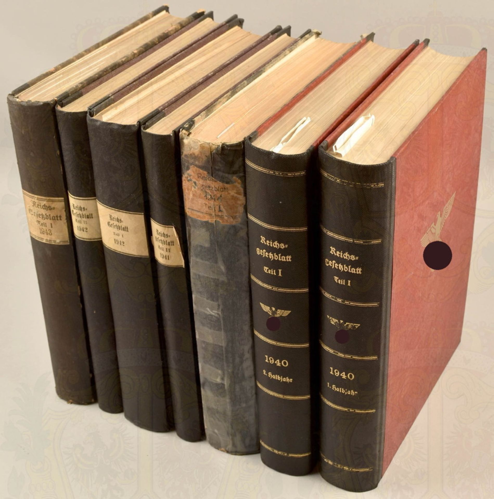7 volumes legal texts of the Third Reich 1940-1943