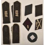 Grouping of uniform insignias SS/NSKK/Hitler Youth