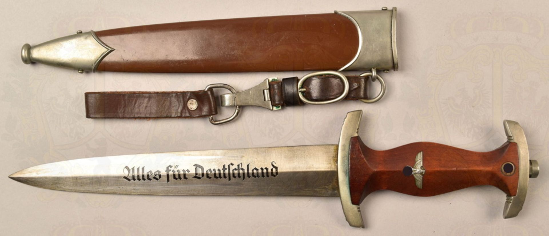 SA service dagger pattern 1933 with maker Carl Wüsthof Solingen