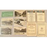 Collection of postcards and documents passenger ship Monte Cervantes 1928