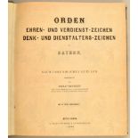 Reference book on Bavarian orders and decorations of 1876