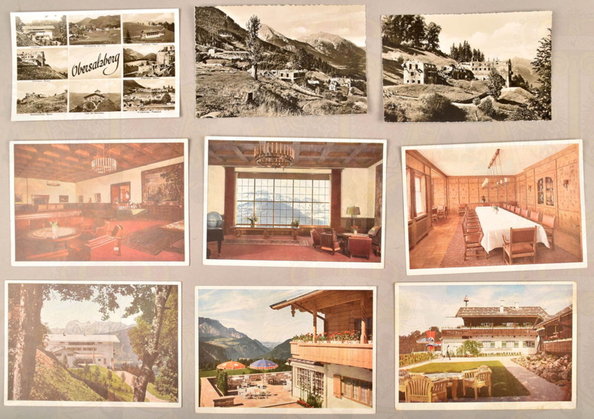 22 postcards Obersalzberg and Berghof/Hitlers home