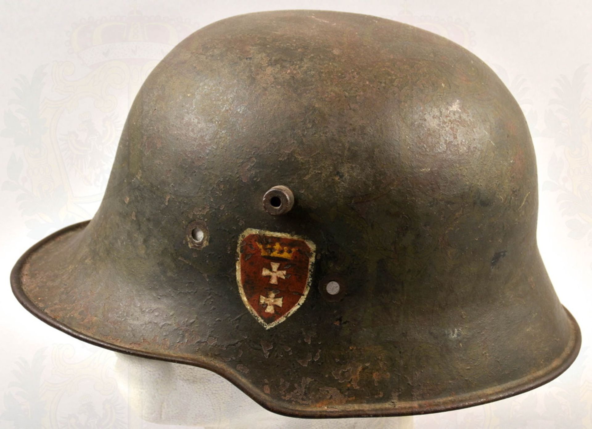 Steel helmet pattern 1918 SS-Heimwehr Danzig - Image 3 of 4