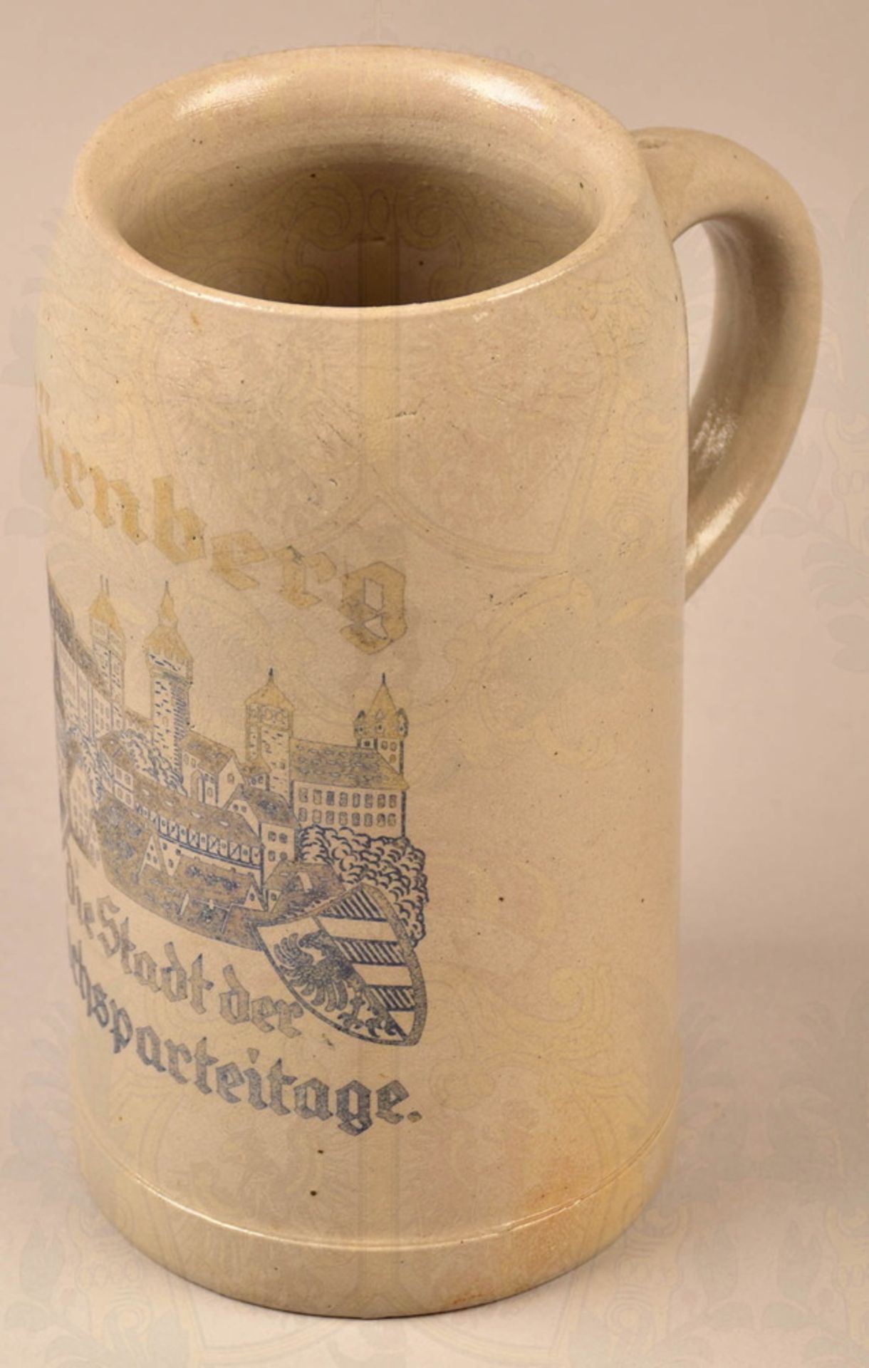 Stoneware beer jug Nuremberg NSDAP party rallies