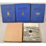 4 cigarette card albums Olympic Games 1932 and 1936
