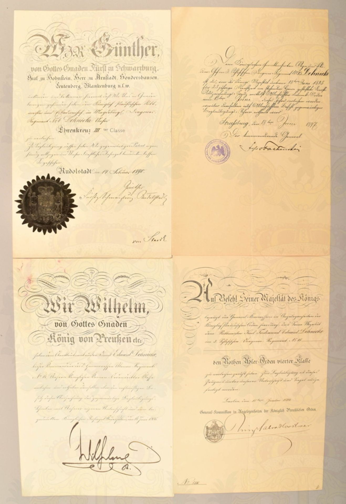 Grouping of documents Colonel Eduard Dehnicke