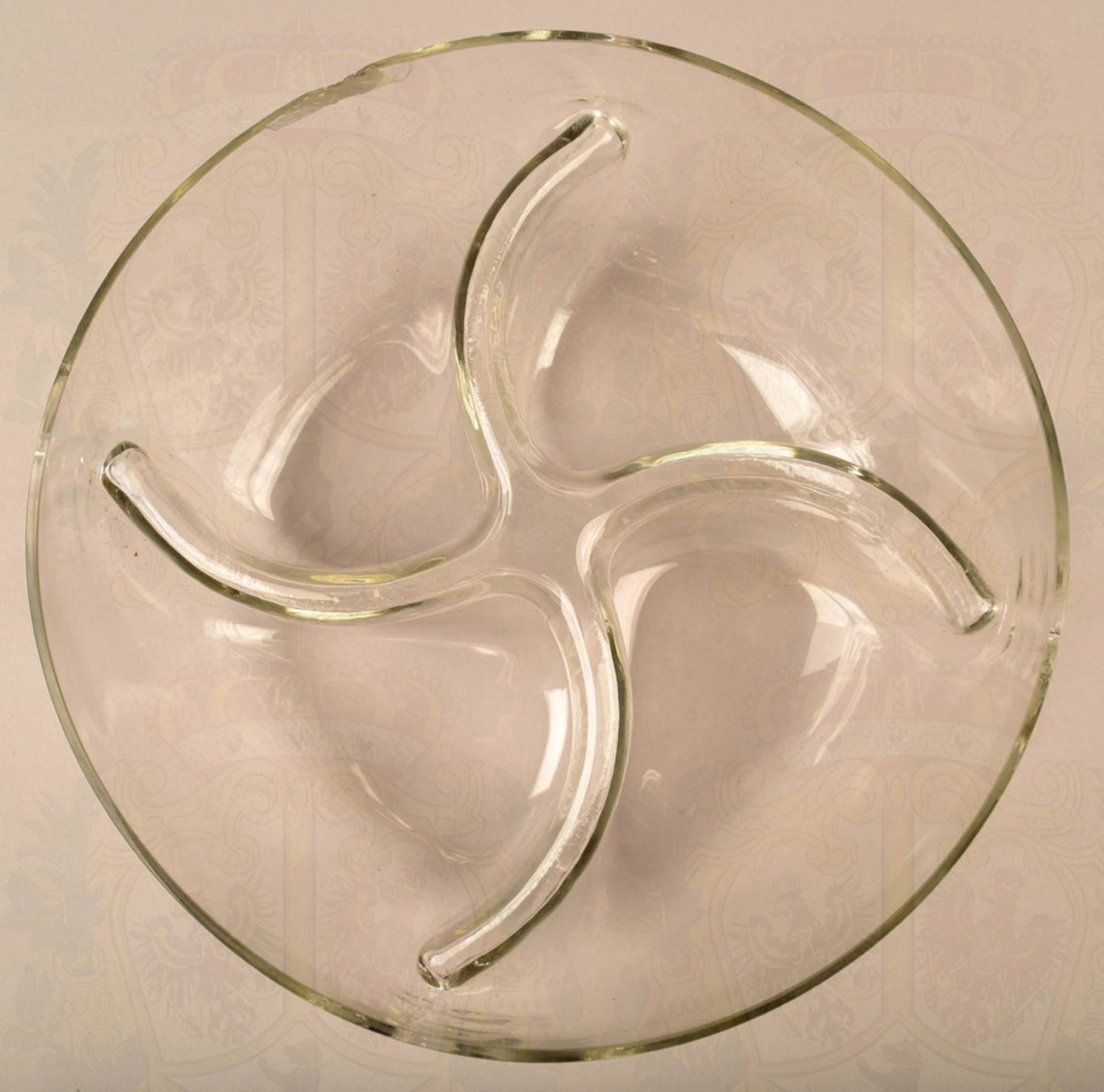 Glass bowl with sun wheel - Image 3 of 3