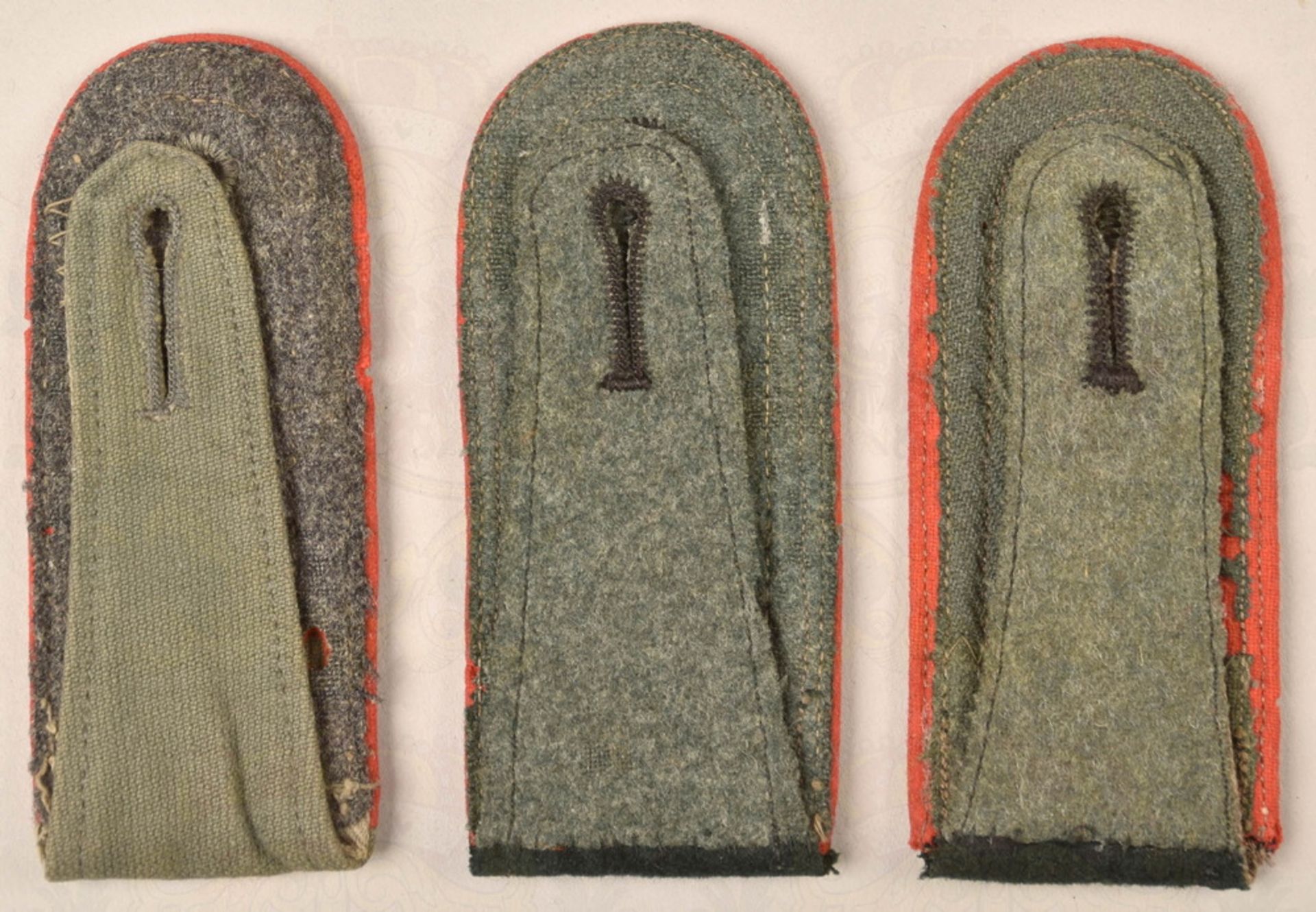 3 shoulder boards German artillery NCO - Image 2 of 2