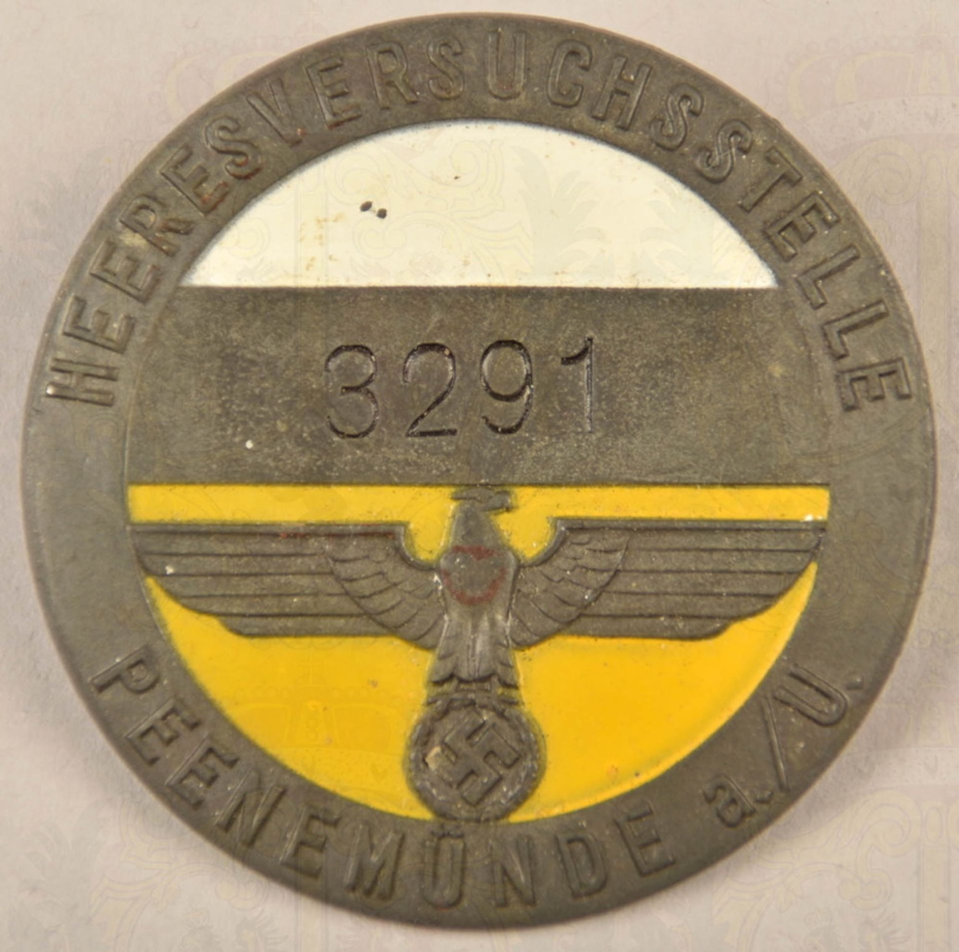 Service badge of the Peenemünde V2 rocket firing range - Image 2 of 3