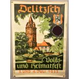 KdF poster hometown festival at Delitzsch 1937