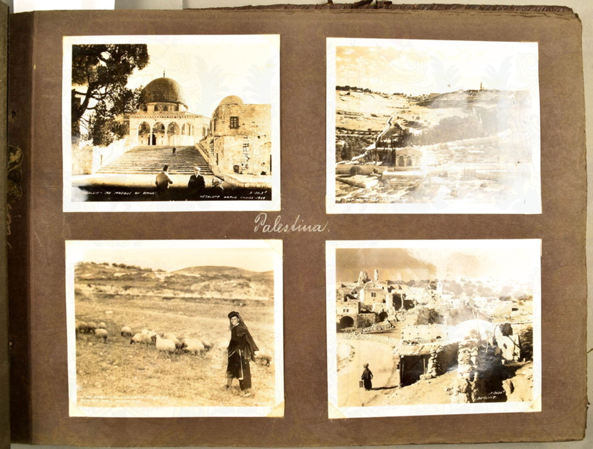 Fotoalbum Weltreise HAPAG-Dampfer Resolute, Januar-April 1928, mit ca. 340 Fotos, Fahrt durch - Image 3 of 9