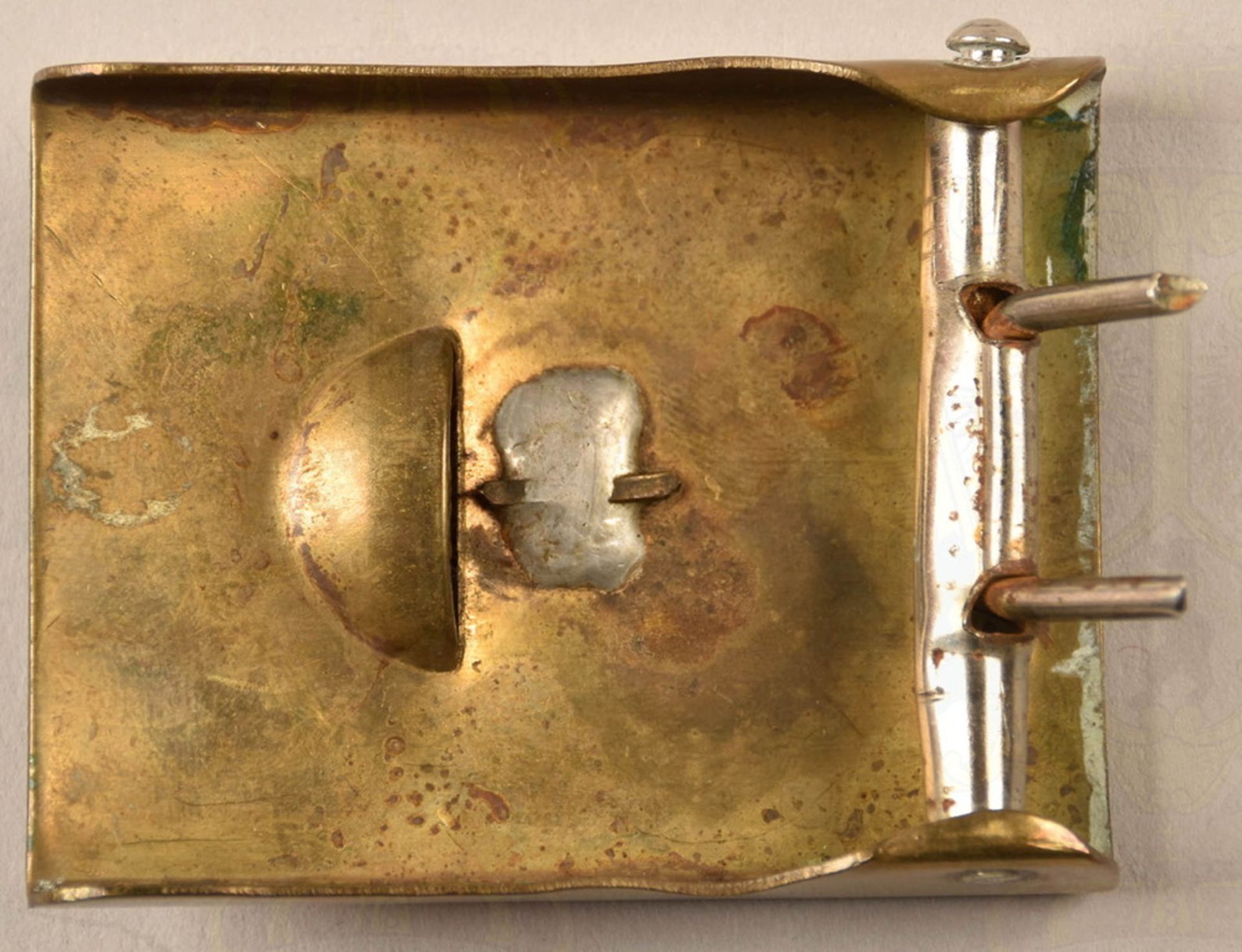 Koppelschloss für Mannschaften, Sammler-/Museumsanfertigung, Messing, aufgelötetes Emblem, - Image 3 of 3
