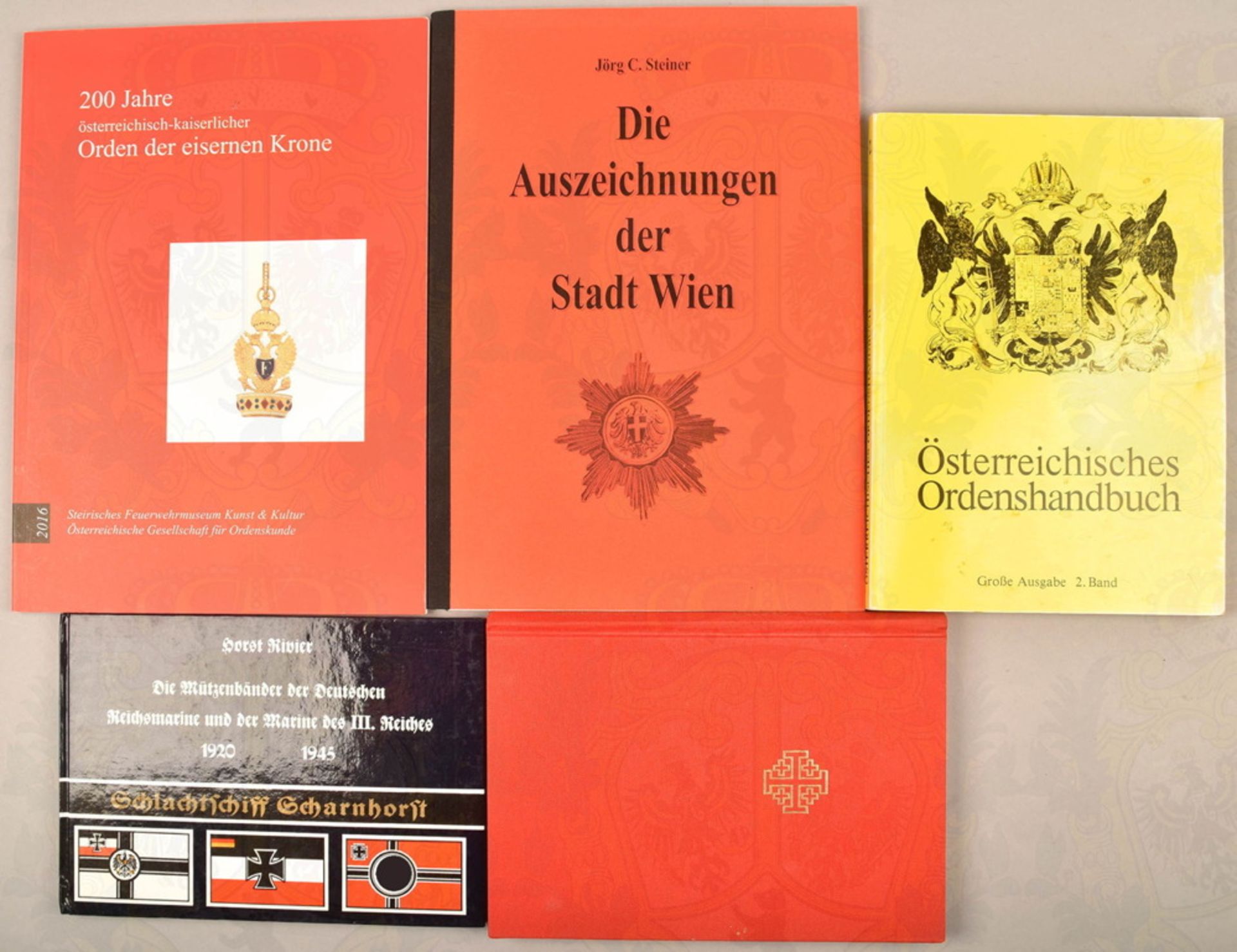 5 books Austrian awards and decorations