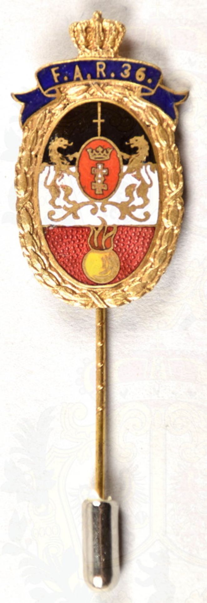 Honour pin West Prussian Field Artillery Regiment 36