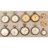 9 different pocket watches