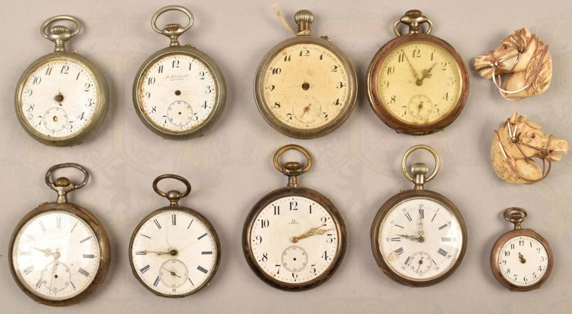 9 different pocket watches