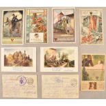 50 patriotic postcards German School Association
