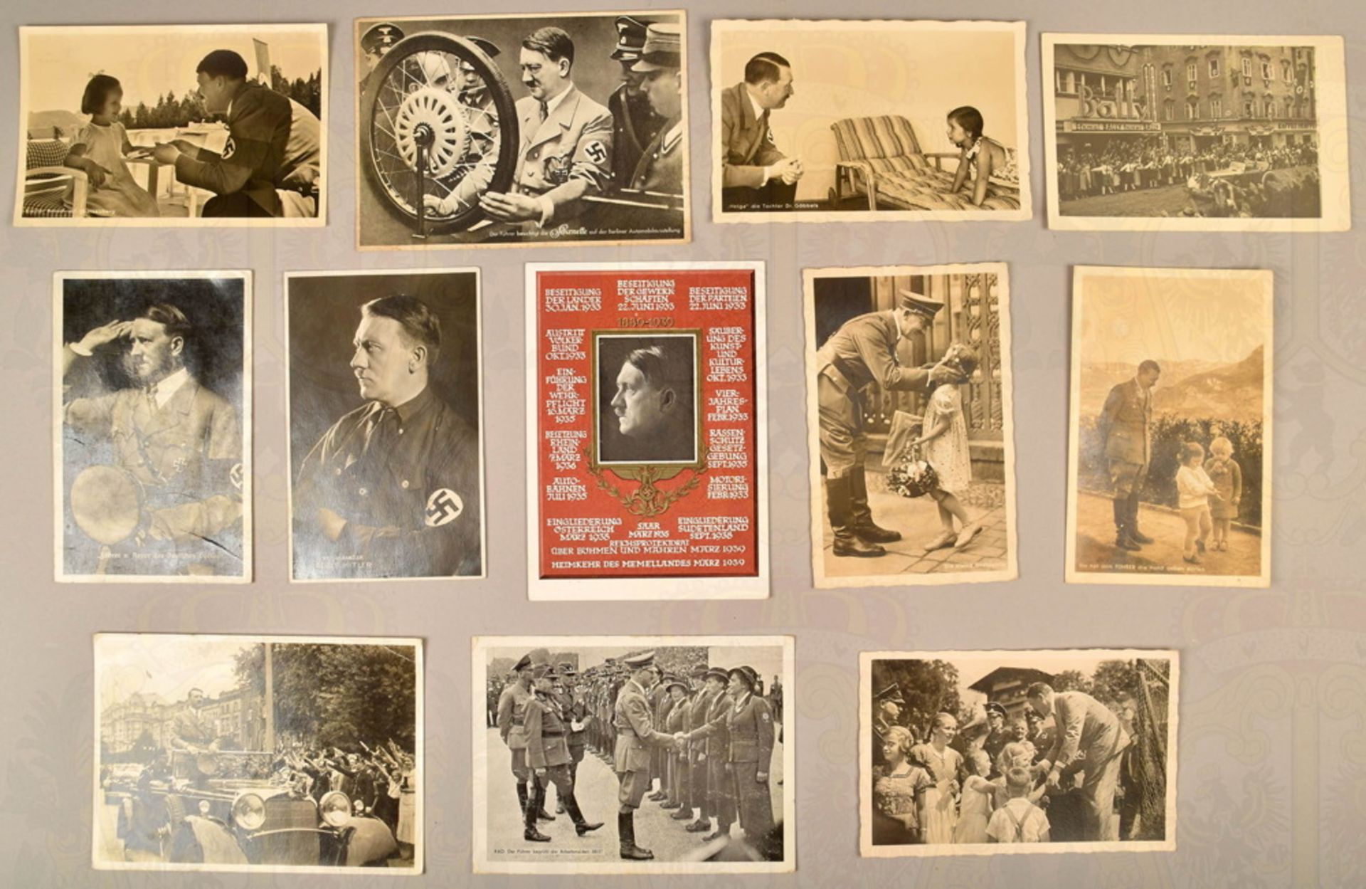 12 postcards Adolf Hitler 1935-1939 - Image 2 of 2